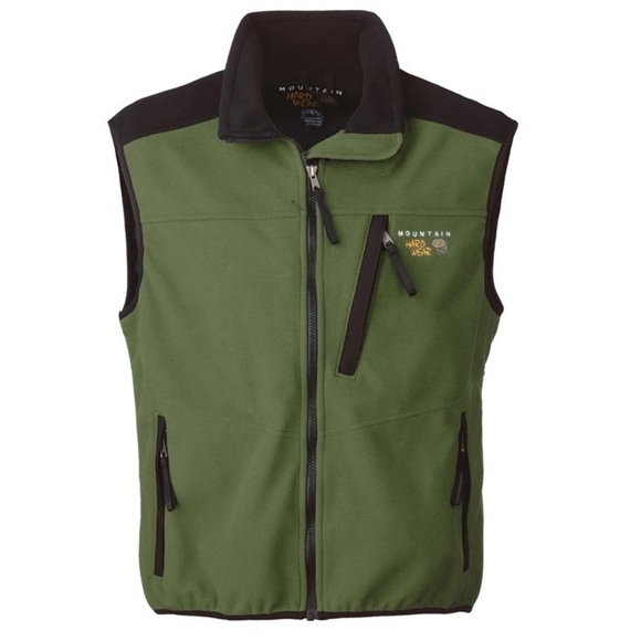 Mountain Hardwear Windstopper Vest olive green Mens Small - Picture 1 of 7